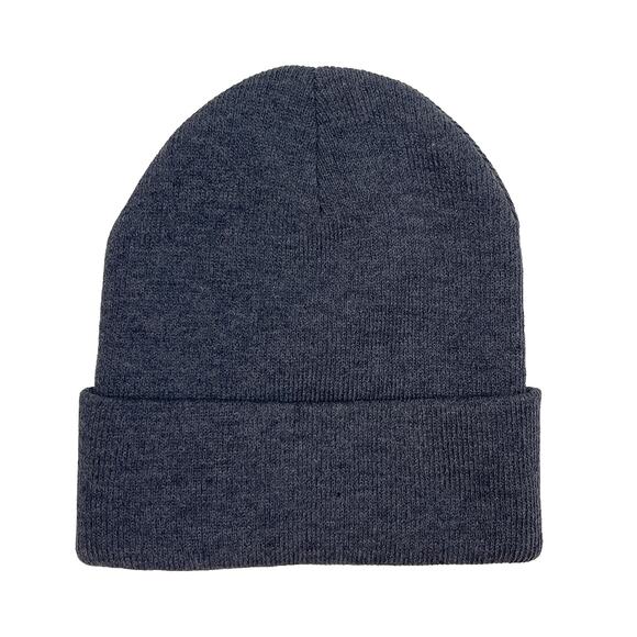 Mutts Sparky Unchained Beanie Sz O/S New $24 Heather Navy Knit Hat Stocking Cap - Picture 2 of 5